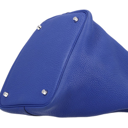 Hermes Taurillon Clemence Picotin Lock 22 MM Bleu Electrique 10 of 10