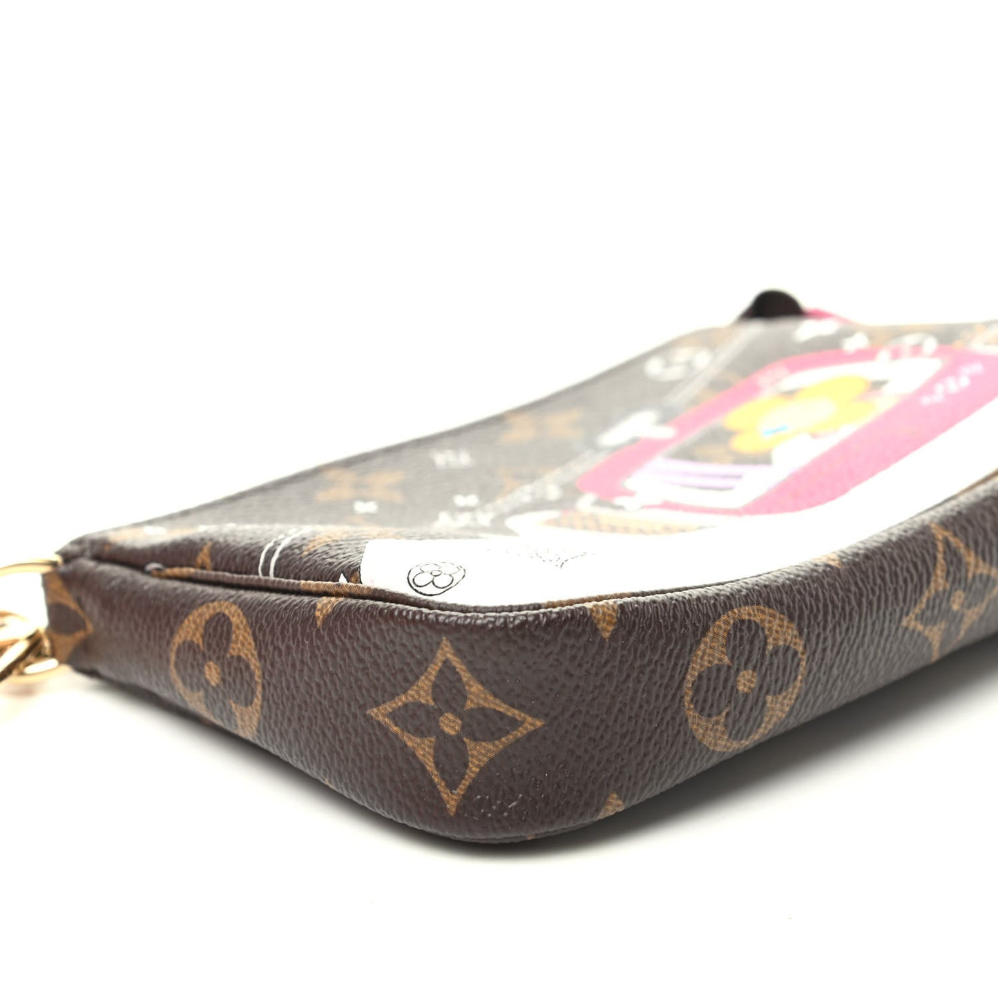 Monogram 2019 Christmas Animation Mini Courchevel Pochette Accessories Fuchsia