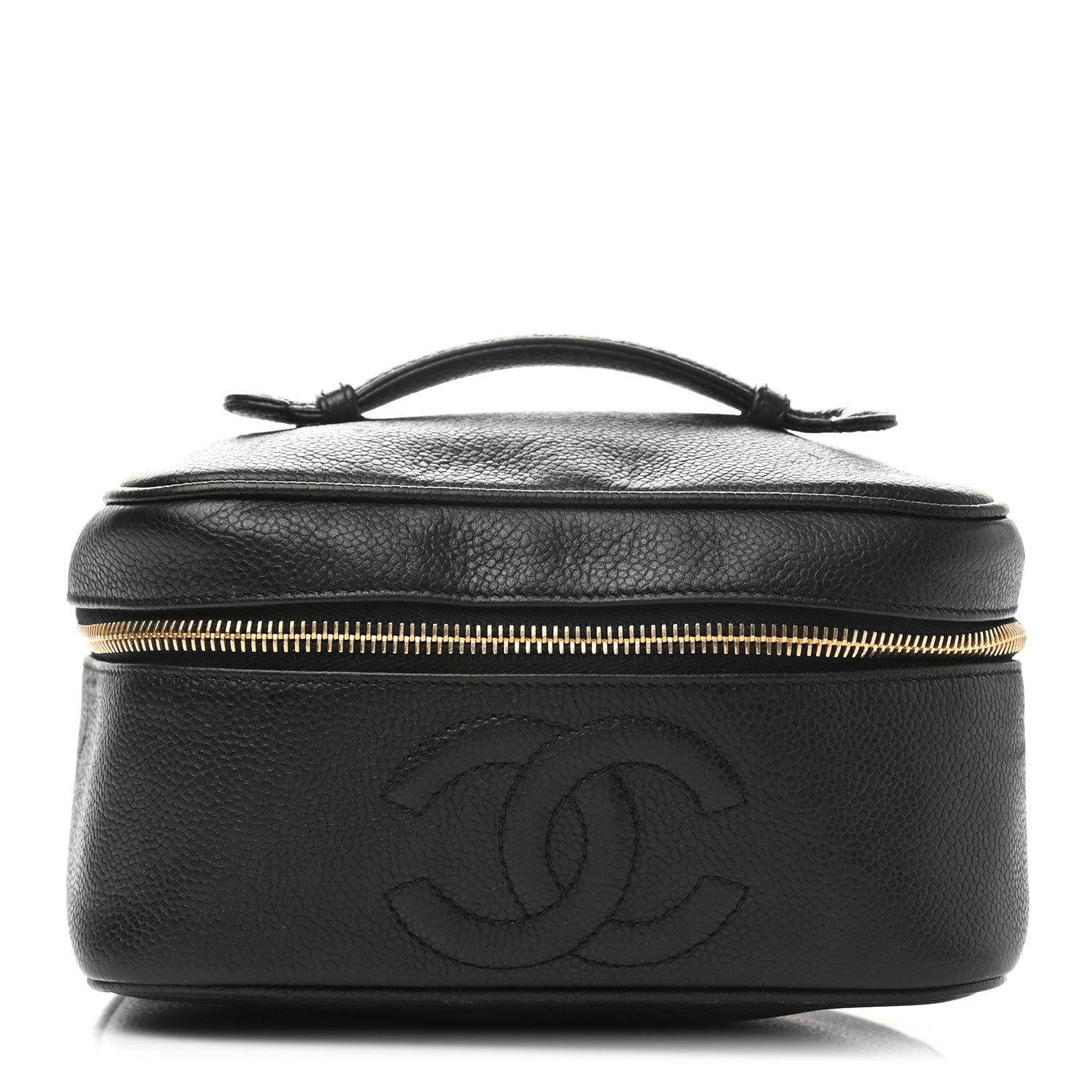 Chanel Caviar Vanity Cosmetic Case Black 1 of 10