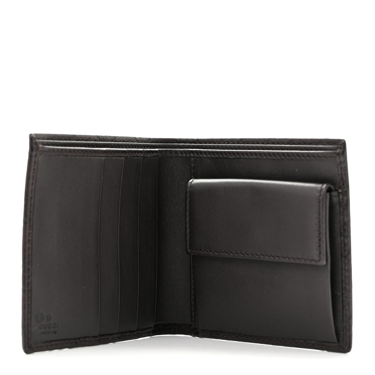 Gucci Guccissima Bi-Fold Wallet Brown 5 of 10