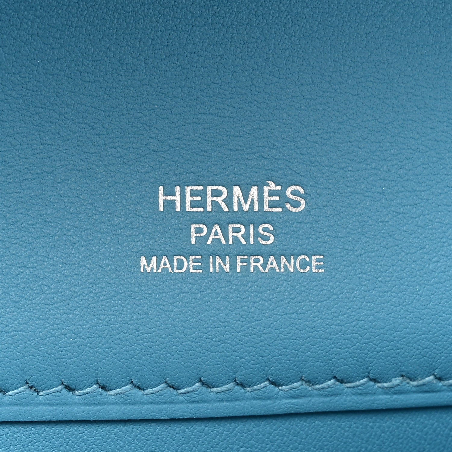 Hermes Swift Kelly Cut Clutch Pochette Bleu Du Nord 6 of 9