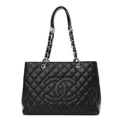 Chanel Caviar Quilted Grand Shopping Tote GST Black 1 of 10