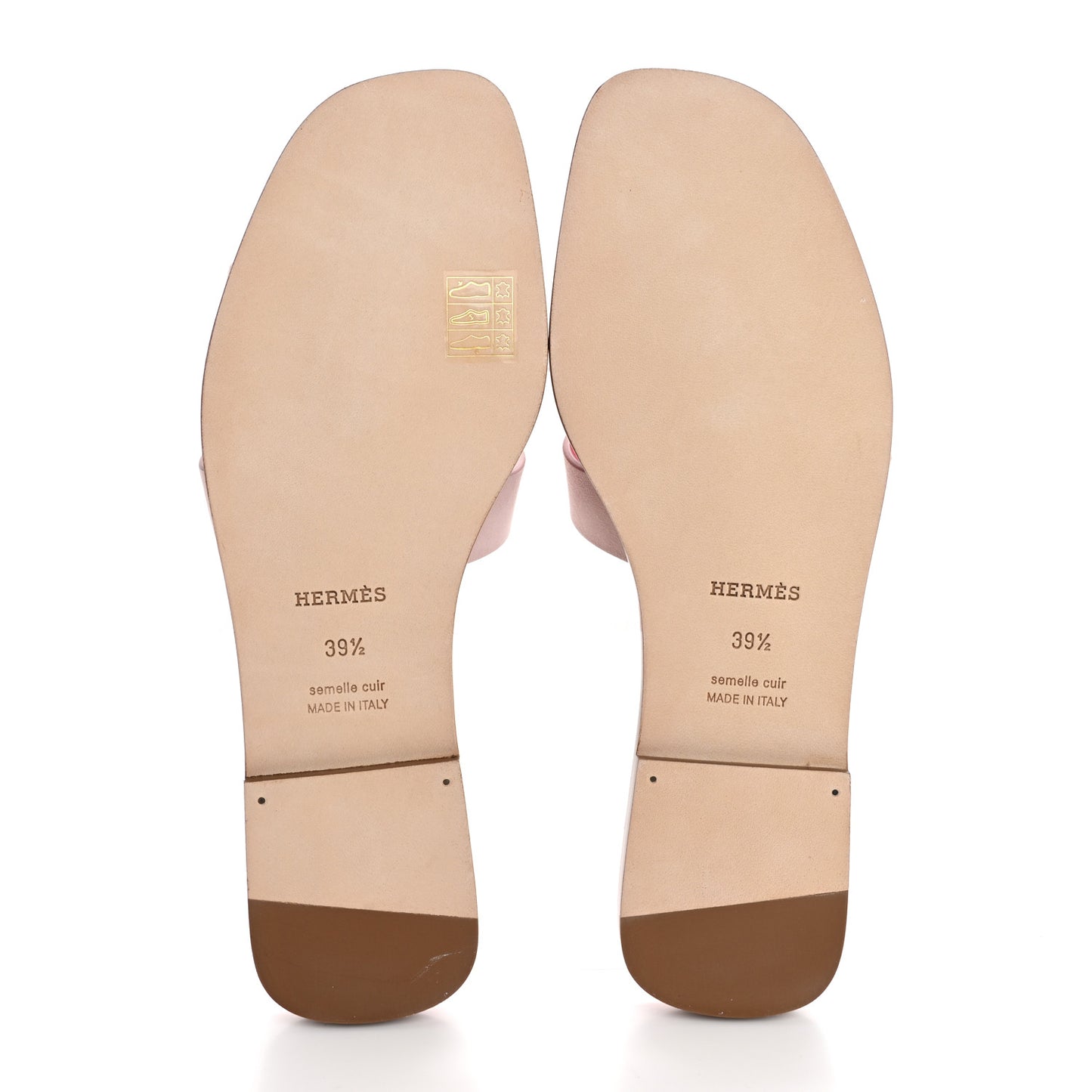 Suede Goatskin Oran Sandals 39.5 Rose Porcelaine