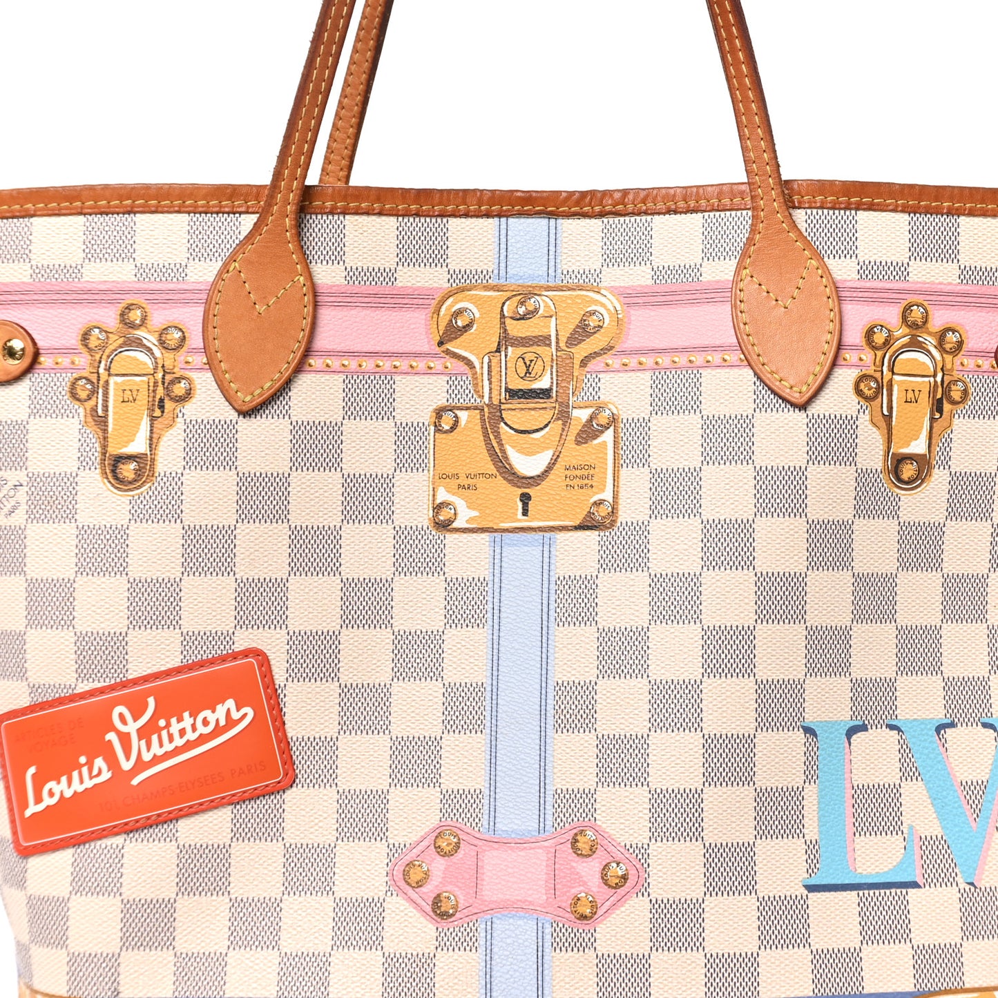 Damier Azur Summer Trunks Neo Neverfull MM