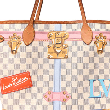 Louis Vuitton Damier Azur Summer Trunks Neo Neverfull MM 7 of 9