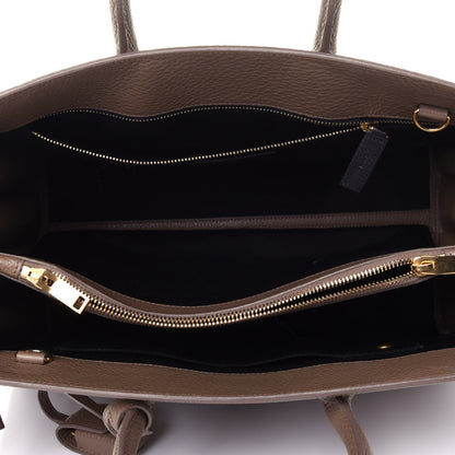 Saint Laurent Grained Calfskin Small Sac De Jour Taupe 6 of 12