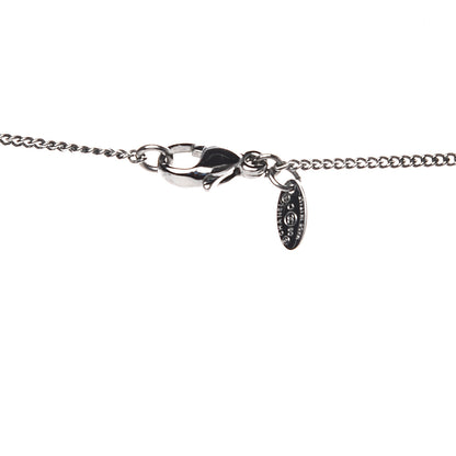 Chanel Crystal CC Crown Wing Pendant Necklace Black 4 of 4