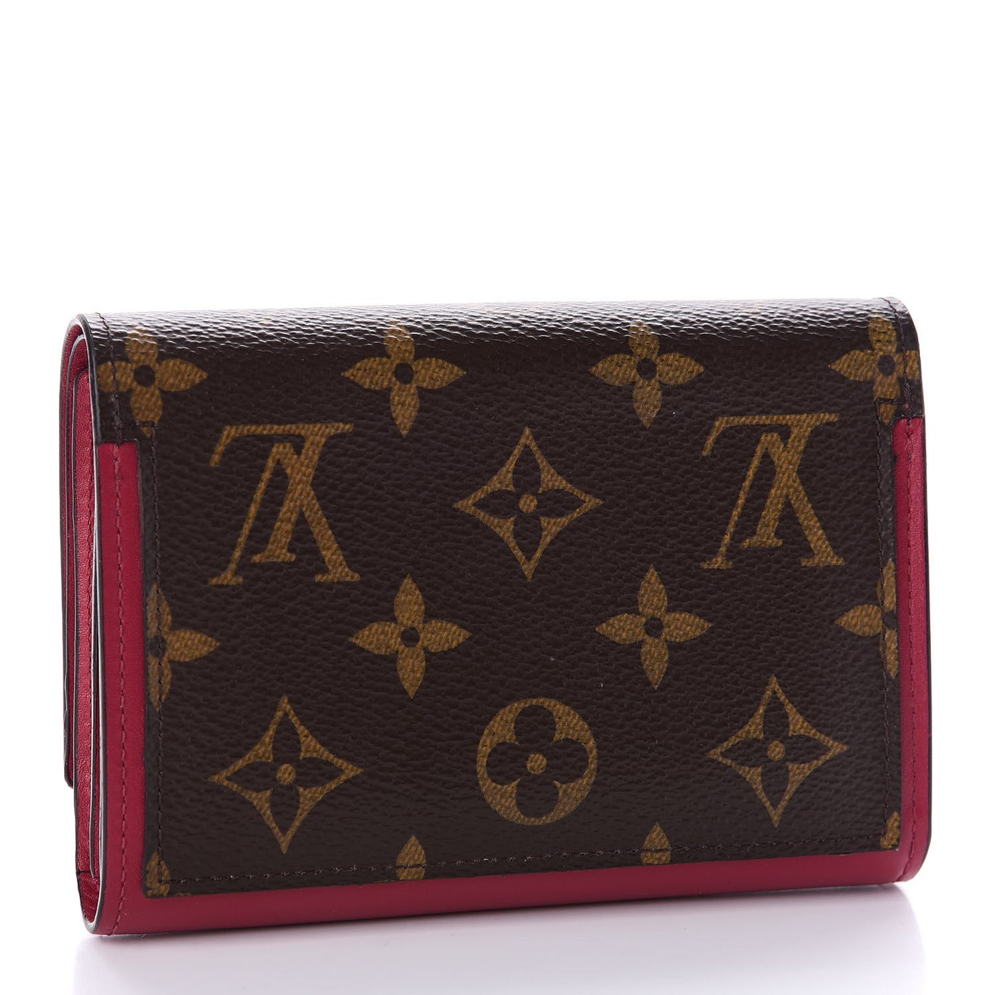 Monogram Flore Compact Wallet Fuchsia