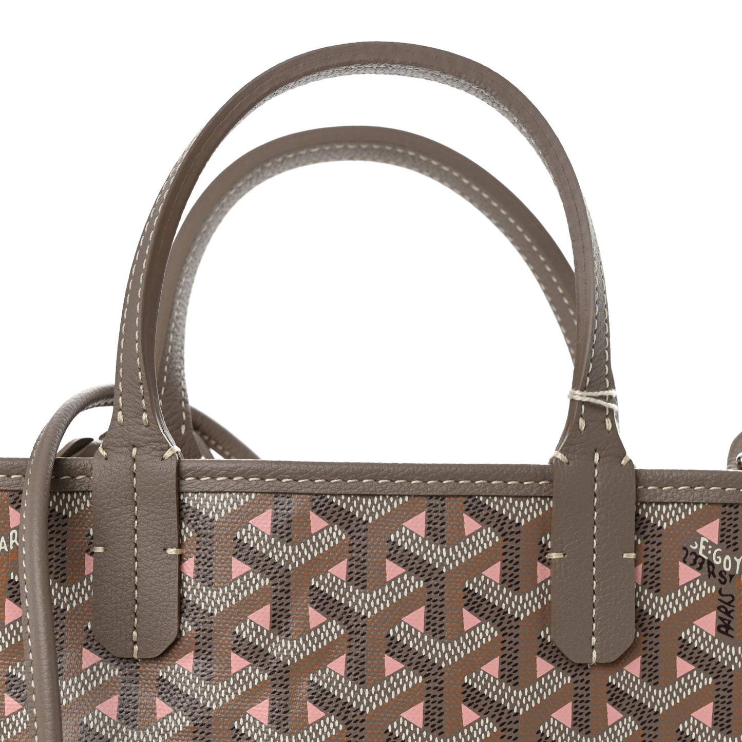Goyardine Poitiers Claire Voie Tote Grege Powder Pink