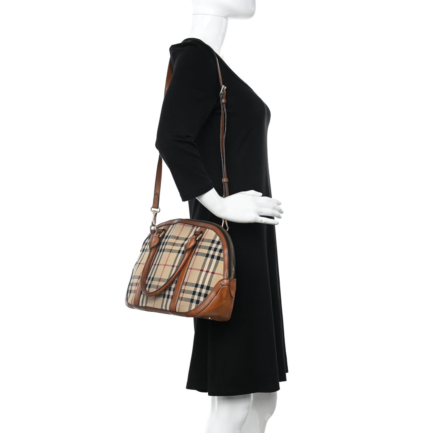 Horseferry Check Small Orchard Bowling Bag Tan