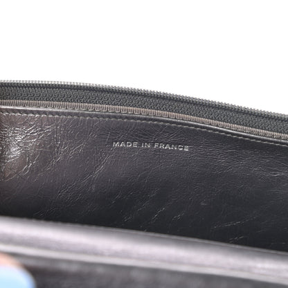 Chanel Metallic Aged Calfskin Quilted Reissue Wallet On Chain WOC Dark Silver 7 of 17