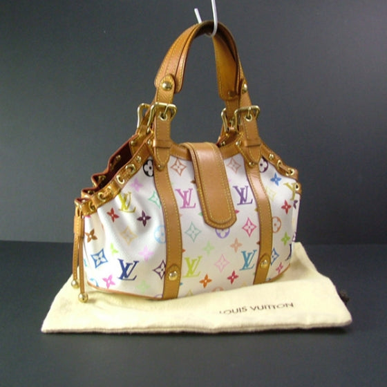 Louis Vuitton Monogram Multicolor Theda GM White 3 of 10