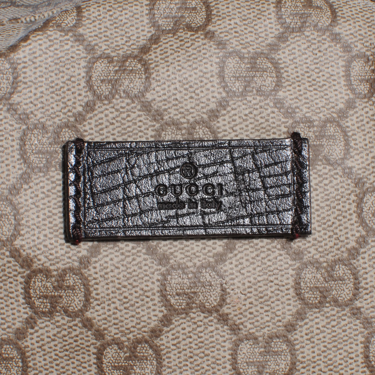 Coated Canvas Monogram Large Duffle Bag Ebony