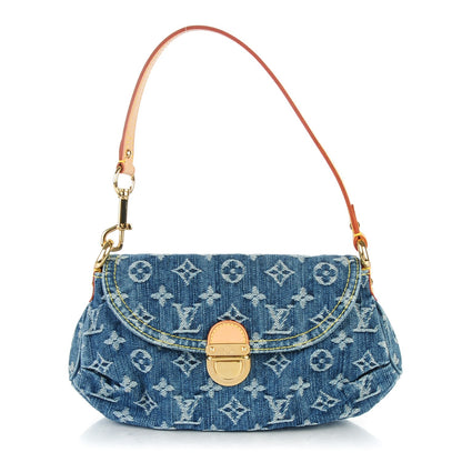 Louis Vuitton Monogram Denim Mini Pleaty Blue 1 of 7