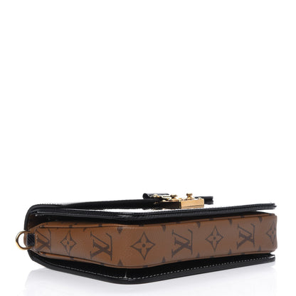 Louis Vuitton Shiny Epi Reverse Monogram Pochette Metis Mini Marine 3 of 4