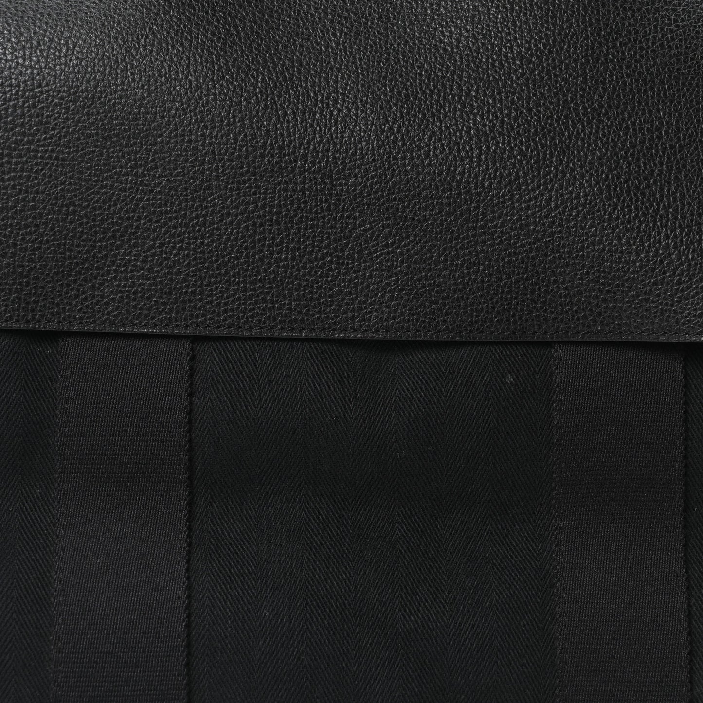 Chevron Herringbone Toile Vache Liegee Valparaiso Tote  MM Black