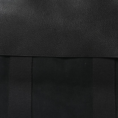 Hermes Chevron Herringbone Toile Vache Liegee Valparaiso Tote  MM Black 9 of 11