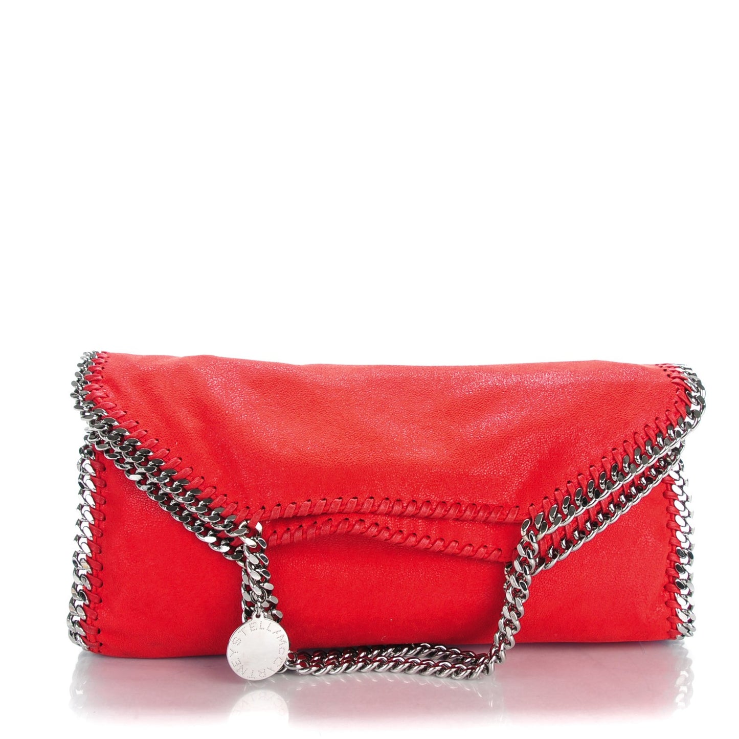 Shaggy Deer Falabella Fold Over Shoulder Bag Cherry