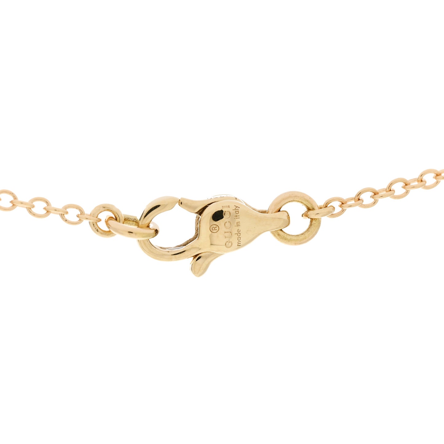 18K Yellow Gold Interlocking Pendant Necklace