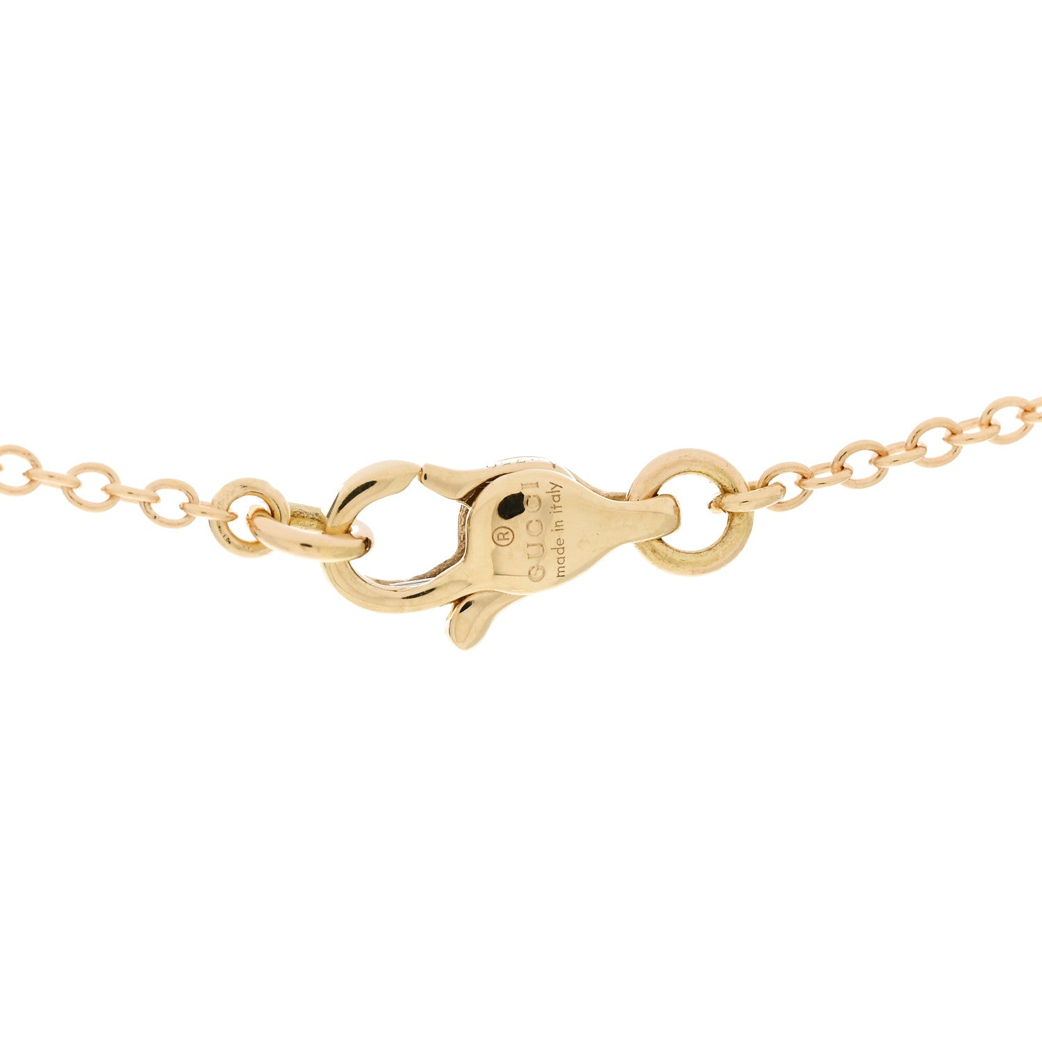 Gucci 18K Yellow Gold Interlocking Pendant Necklace 4 of 6