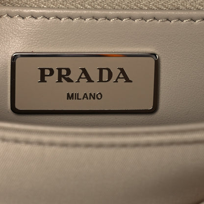 Prada Re-Nylon Spazzolato Double Pocket Buckle Shoulder Bag Deserto 9 of 10