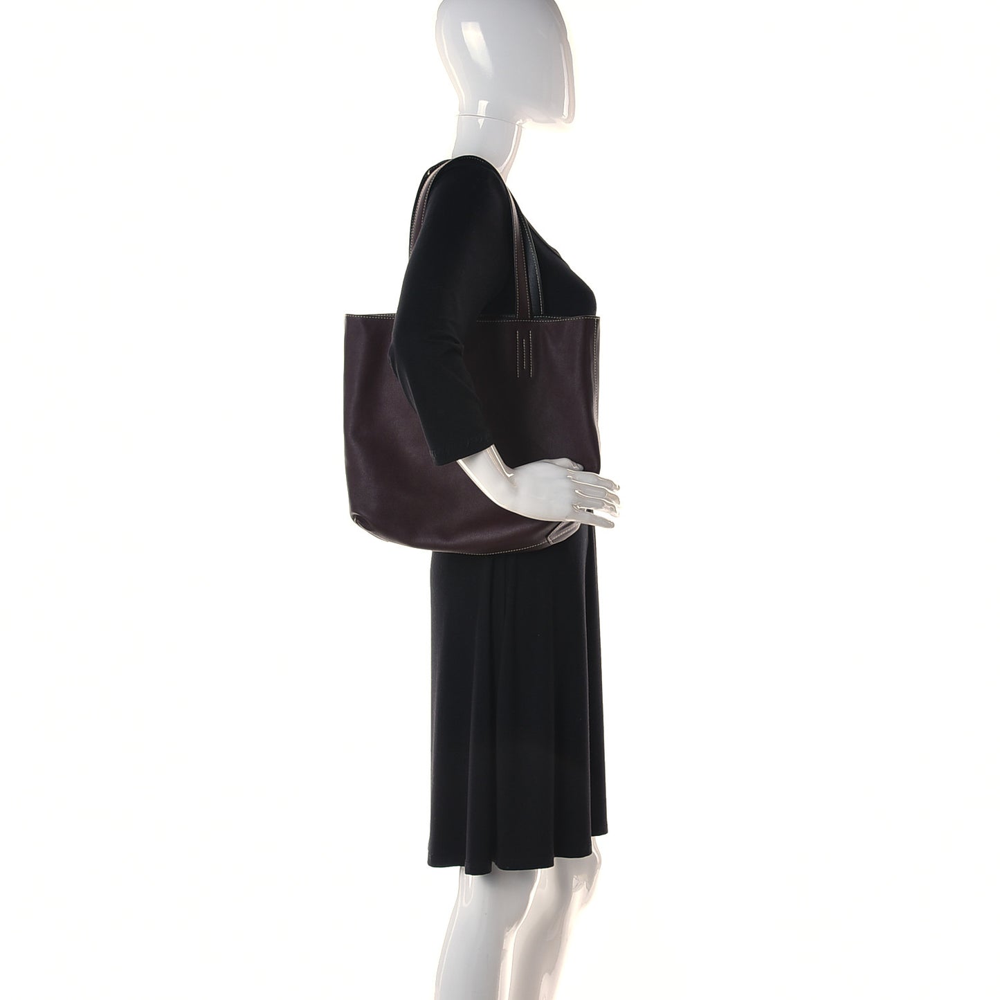 Veau Sikkim Double Sens 30 Reversible Tote Black Prune