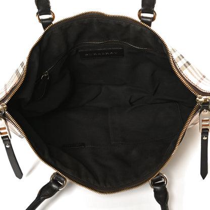 Burberry Haymarket Check Small Salisbury Tote Chocolate 5 of 13