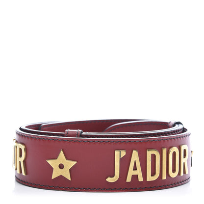 Christian Dior Calfskin Studded J'Adior Shoulder Strap Deep Red 2 of 4