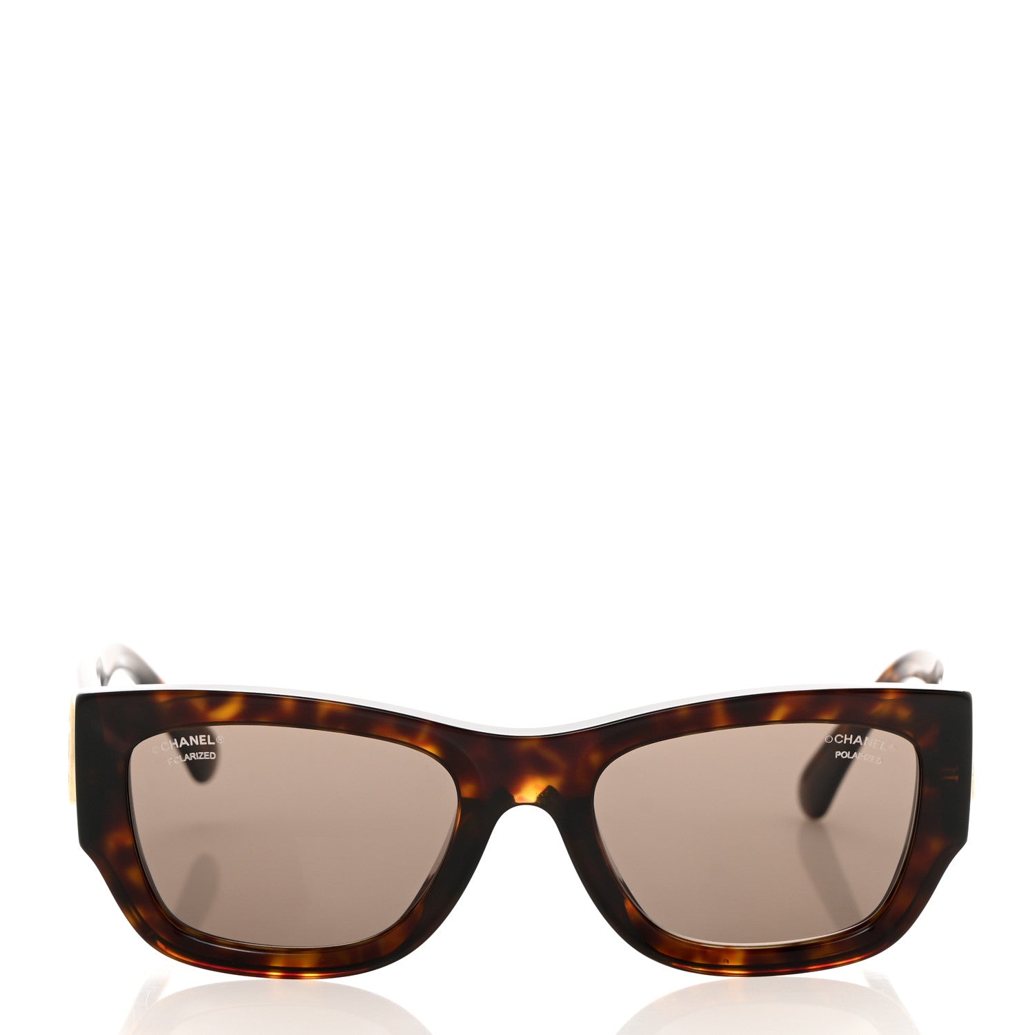 Chanel Acetate Rectangle Sunglasses 5507-A Tortoise 2 of 8