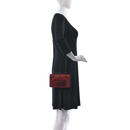 Christian Dior Calfskin Embossed Cannage Studded Mini J'Adior Chain Flap Bag Red 2 of 8