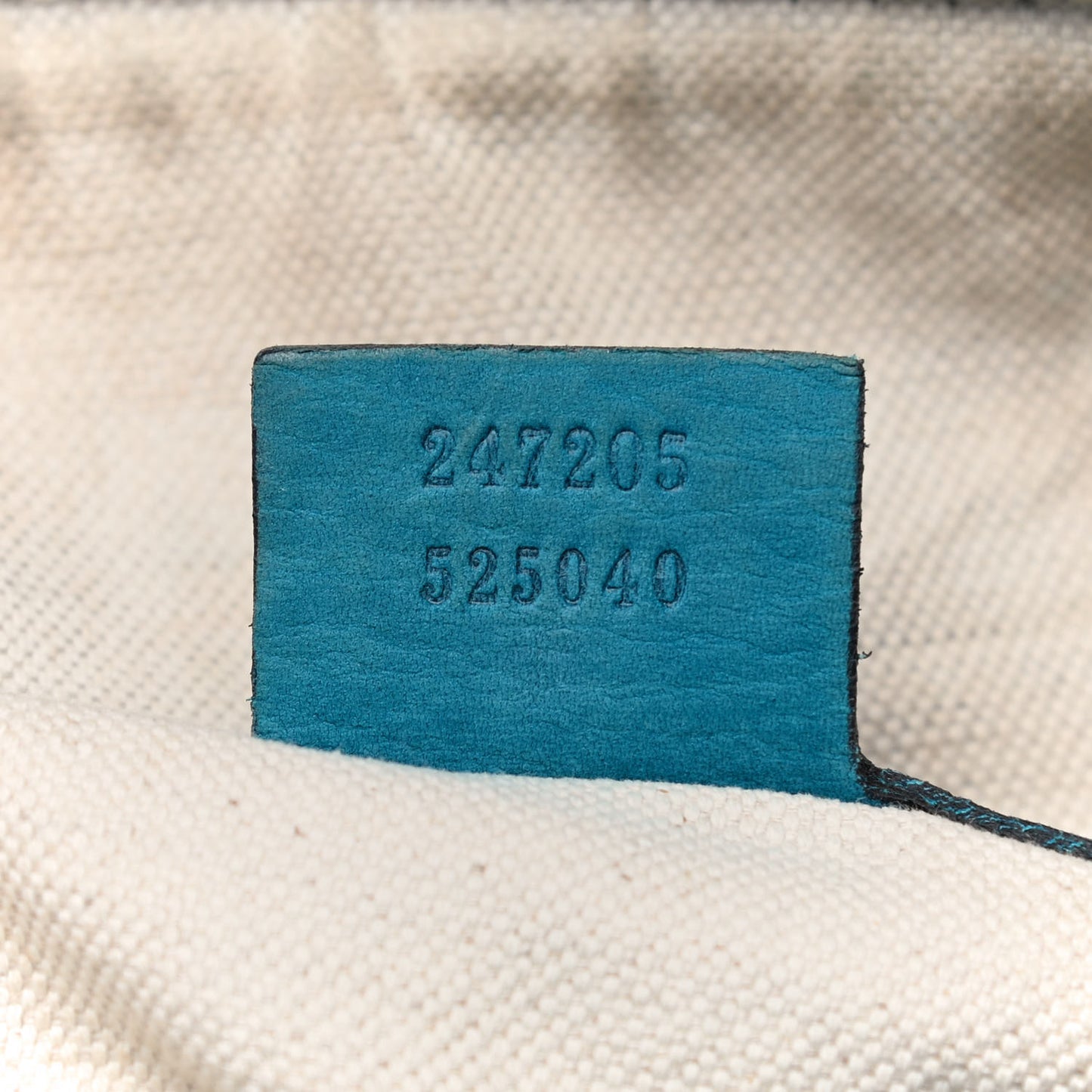 Calfskin Vintage Web Medium Boston Teal