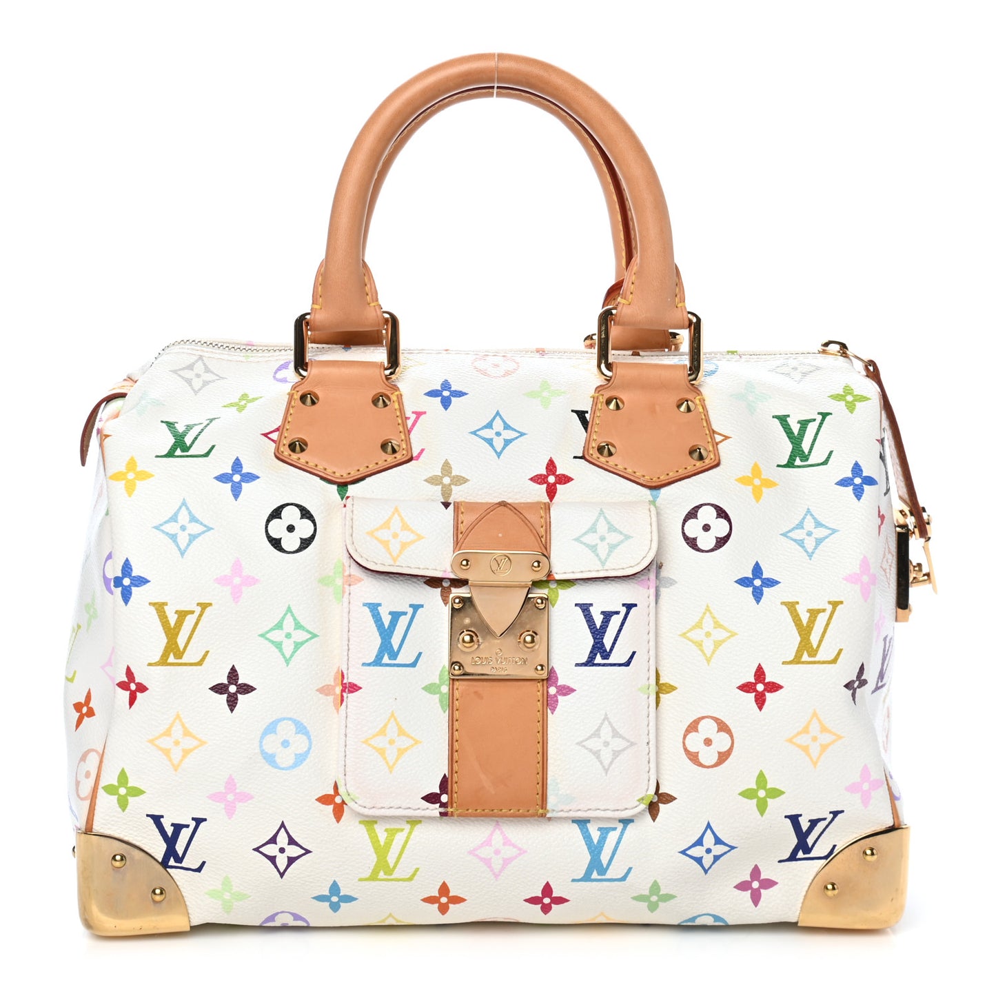 Monogram Multicolor Speedy 30 White