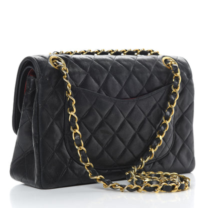Chanel Lambskin Quilted Small Double Flap Black 3 of 19