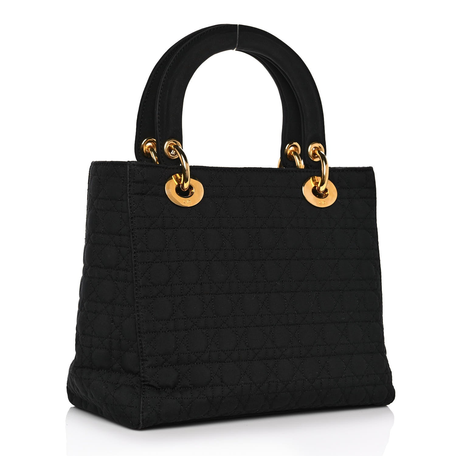 Christian Dior Nylon Cannage Medium Lady Dior Black 3 of 12