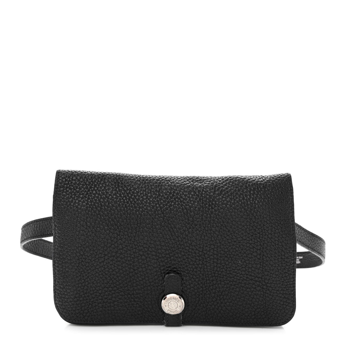 Togo Dogon Wallet Waist Pouch Black