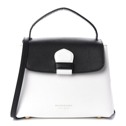 Burberry Derby Calfskin House Check Small Camberley Chalk White Black 1 of 10