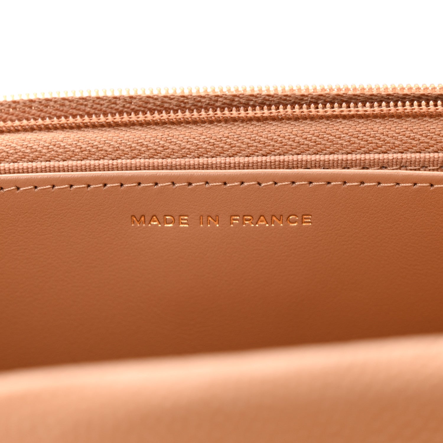 Chanel Caviar Quilted Wallet on Chain WOC Dark Beige 8 of 13