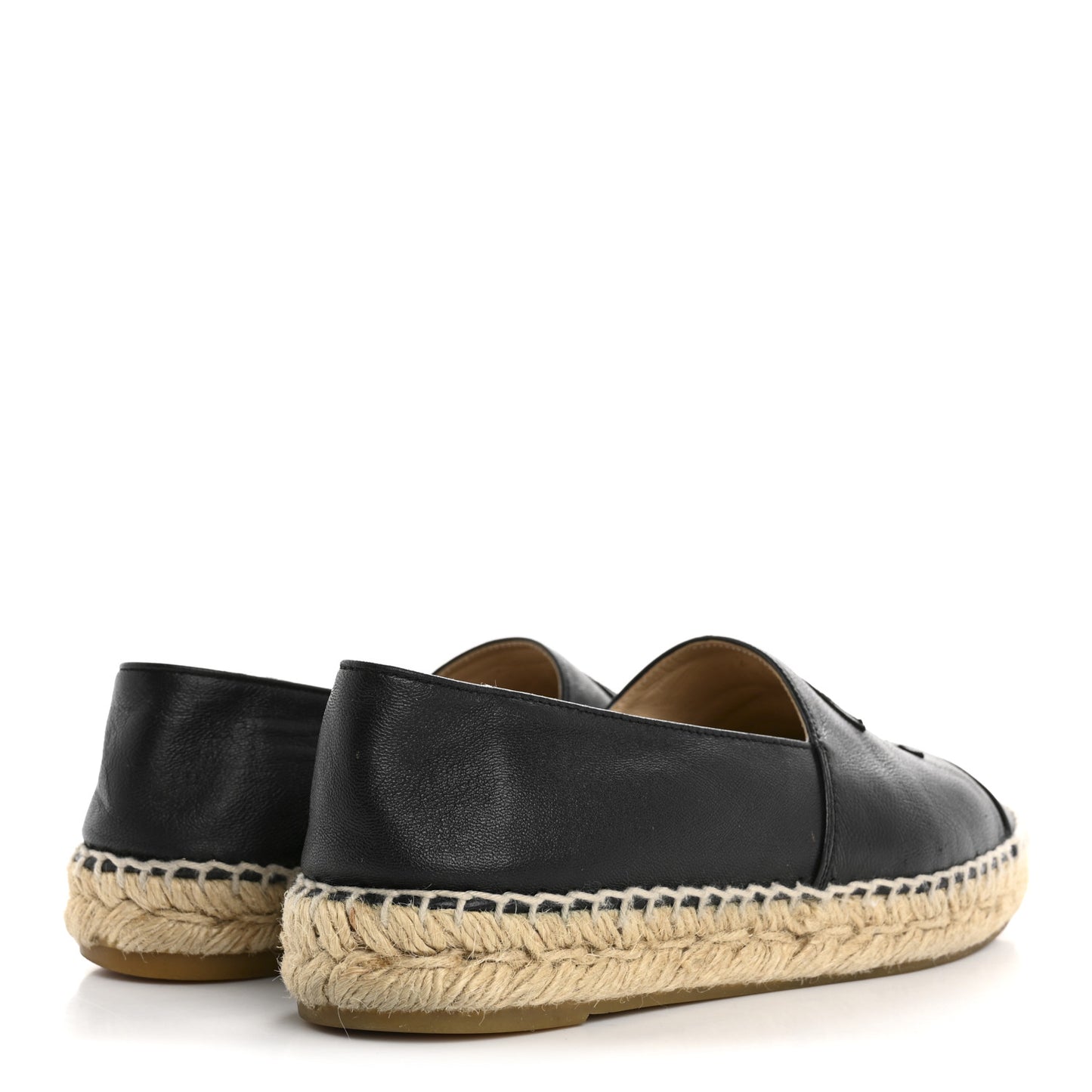 Lambskin CC Espadrilles 37 Black