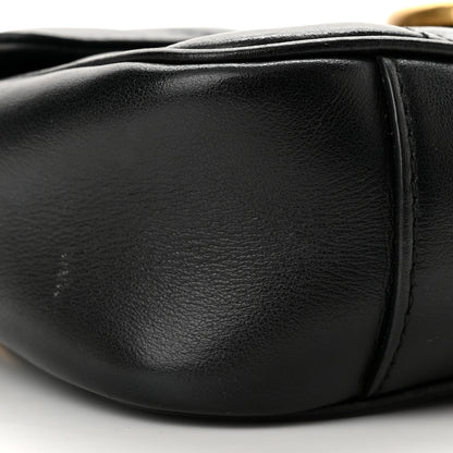 Gucci Calfskin Matelasse Mini GG Marmont Shoulder Bag Black 9 of 10
