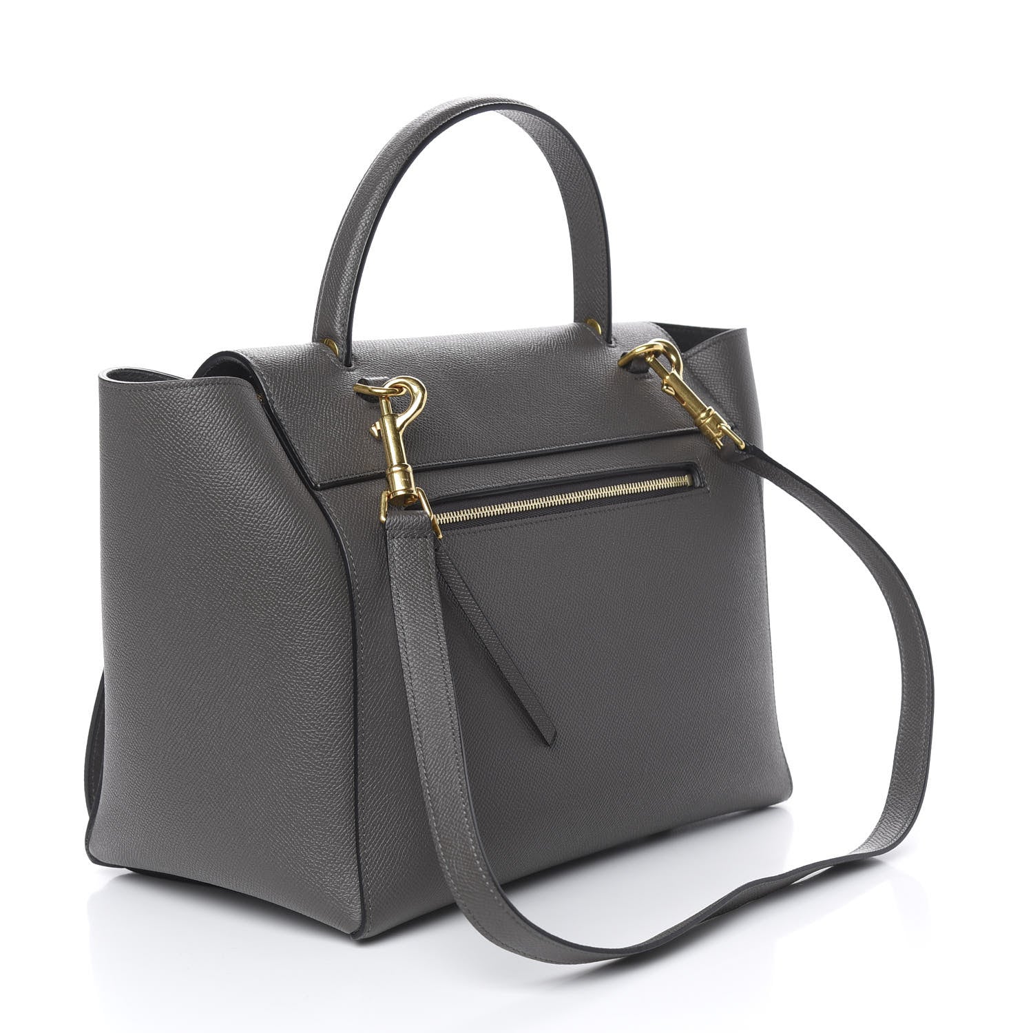 Celine Grained Calfskin Mini Belt Bag Grey 3 of 10