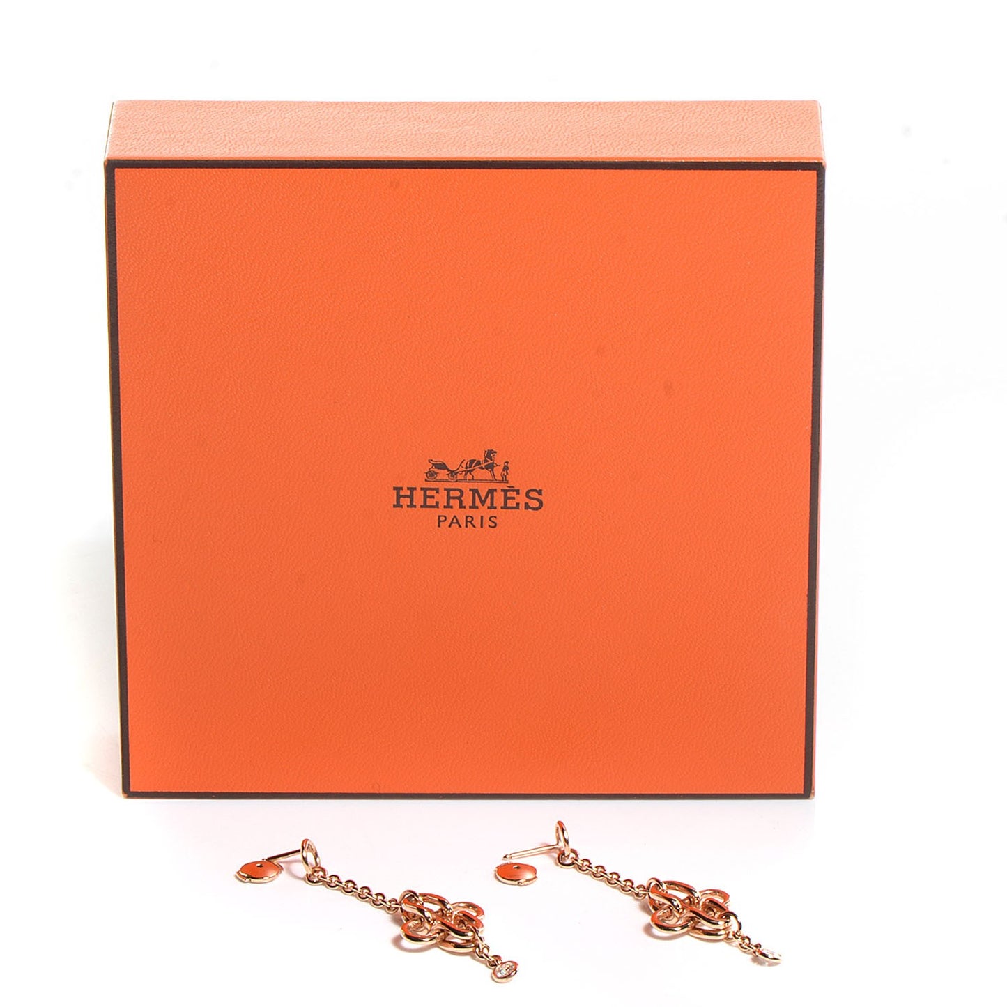 18K Rose Gold Rose de' Mer Diamond Dangle Earrings