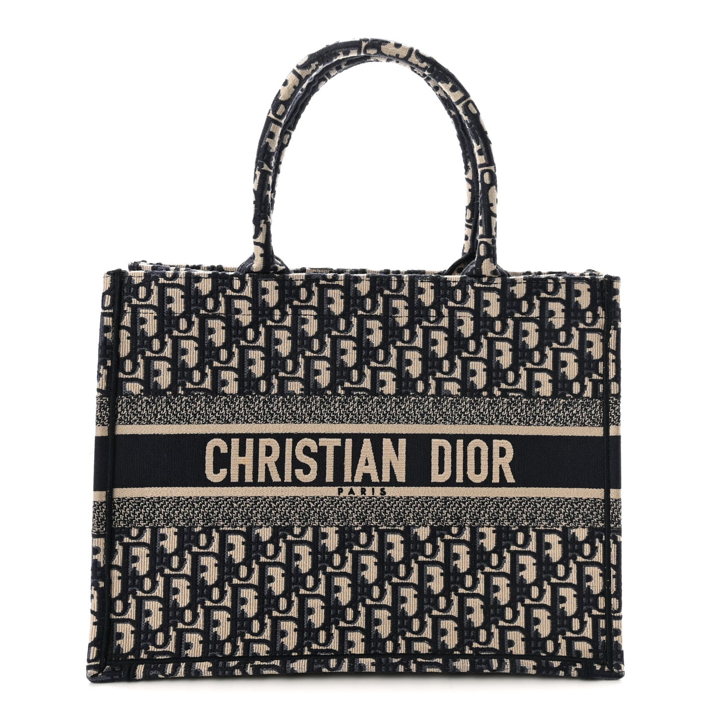 Oblique Medium Book Tote Blue Multicolor