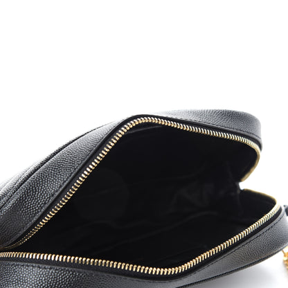 Saint Laurent Grain De Poudre Matelasse Monogram Mini Lou Camera Bag Black 5 of 11