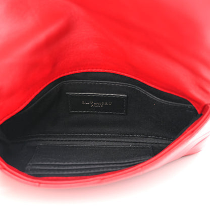 Saint Laurent Lambskin Patchwork Monogram Small Jamie Red 5 of 10