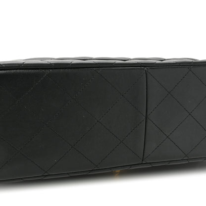Chanel Lambskin Quilted Jumbo Double Flap Black 20 of 21