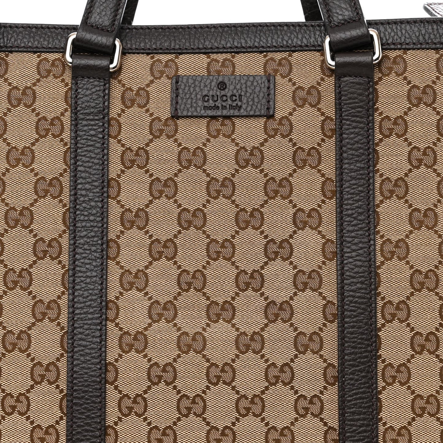 GG Monogram Large Joy Tote Bag Dark Brown