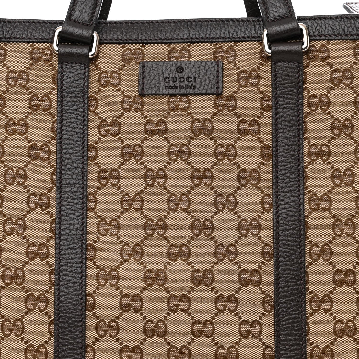 Gucci GG Monogram Large Joy Tote Bag Dark Brown 10 of 15