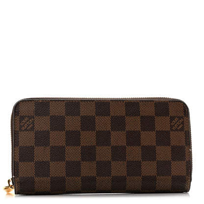 Louis Vuitton Damier Ebene Zippy Wallet Rose Ballerine 1 of 10