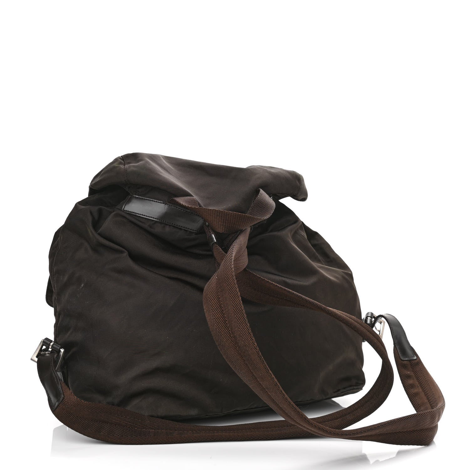 Prada Tessuto Nylon Vela Small Backpack Brown 3 of 10