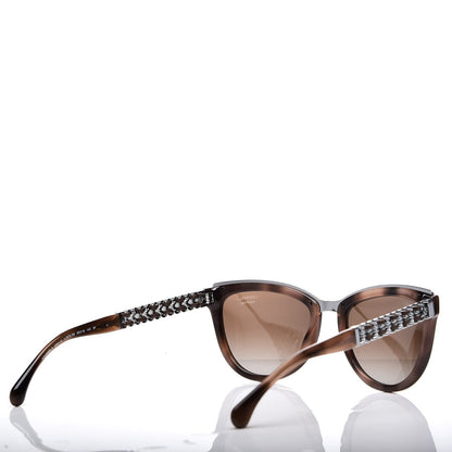 Chanel Lambskin Chain Polarized Sunglasses 5361-Q Brown 4 of 8